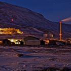 Polarnacht, Longyearbyen, Spitzbergen,
