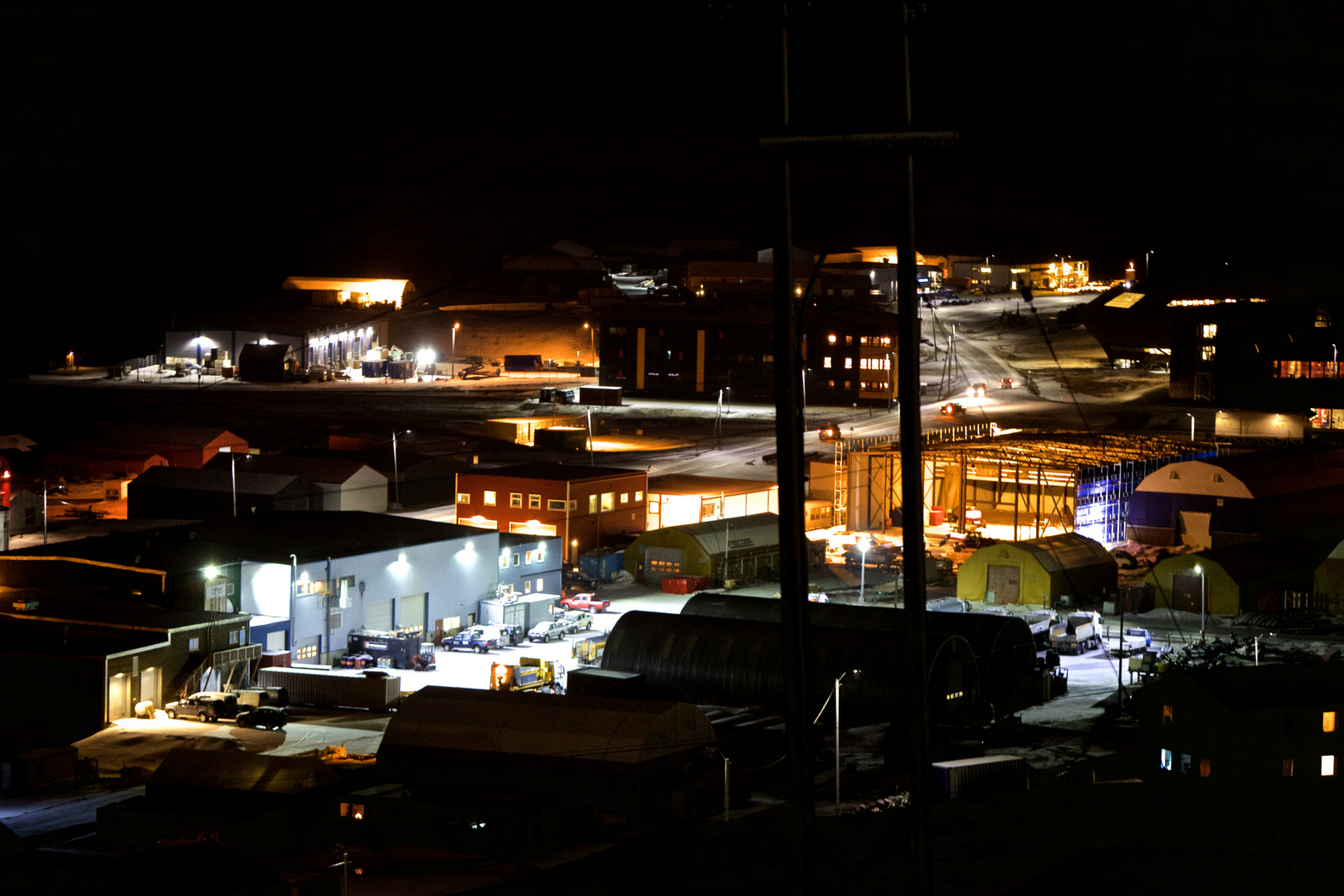 Polarnacht, Spitzbergen, Longyearbyen 78°N