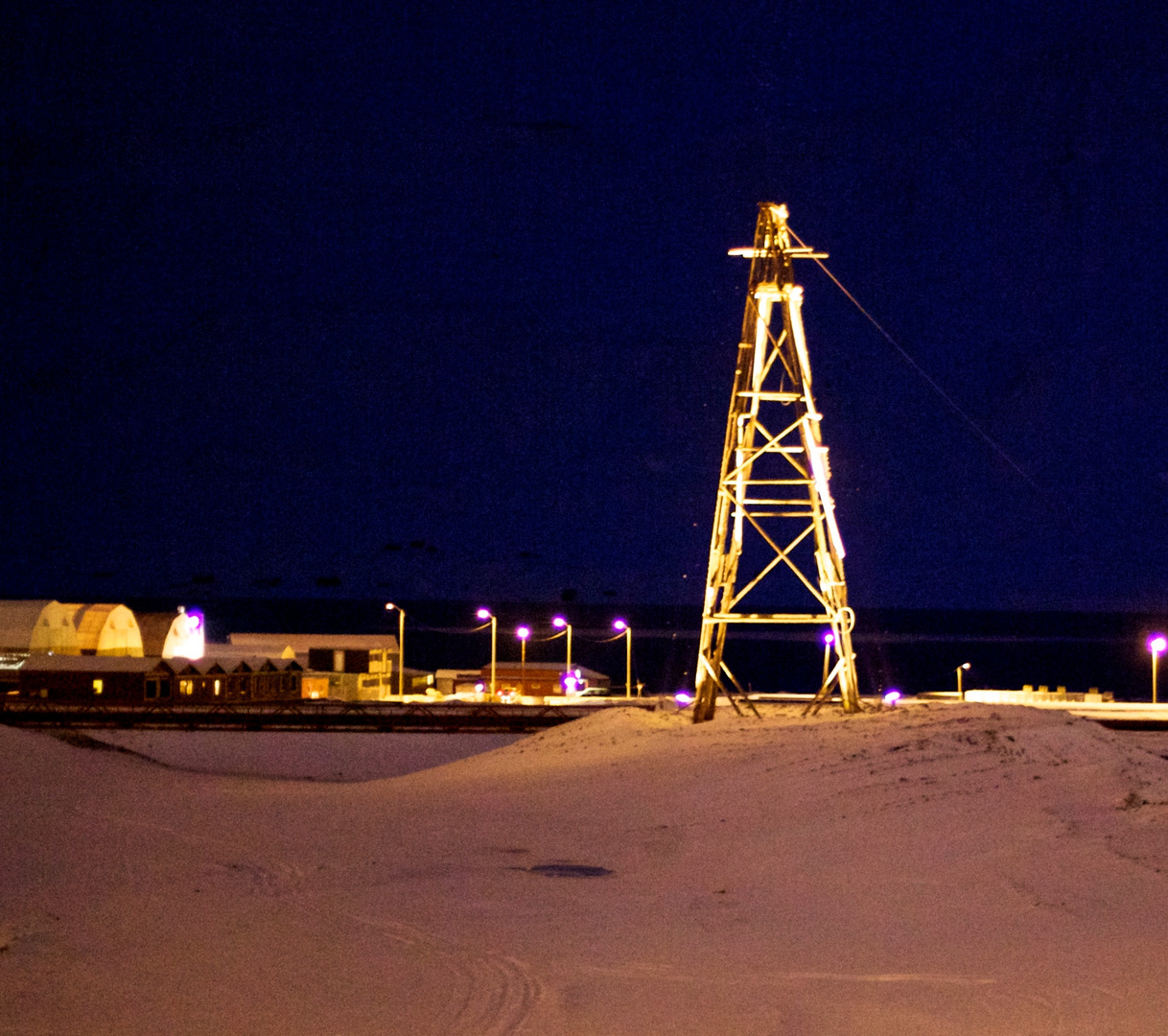 Polarnacht, Spitzbergen, Longyearbyen 78°N