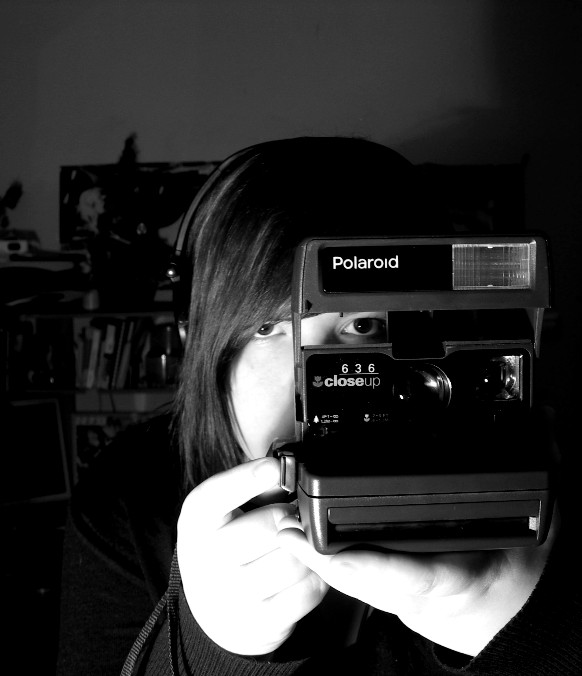 polaroid camera.