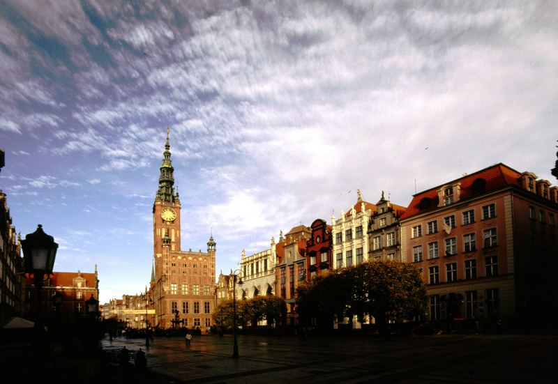 Polen: Danzig - morgens am Langen Markt