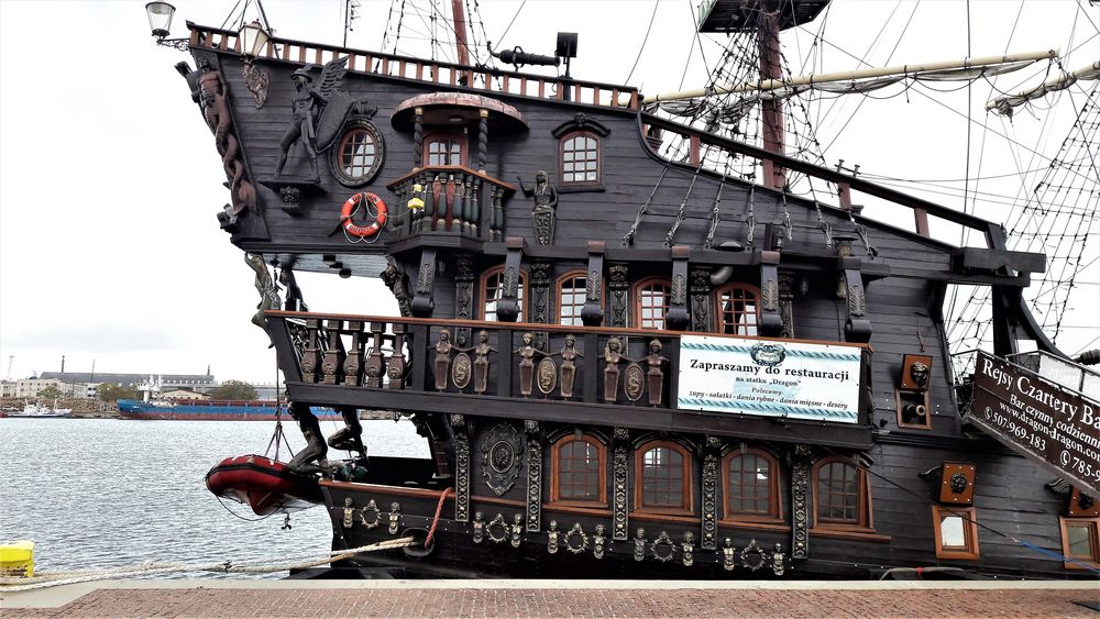 Polen: Kombüse Piratenschiff (jetzt Restaurant)