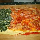 Polenta broccoletti e al sugo con salsiccie