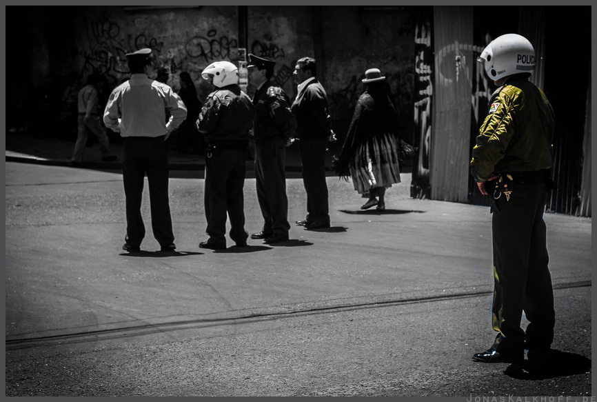 police of La Paz - Bolivia