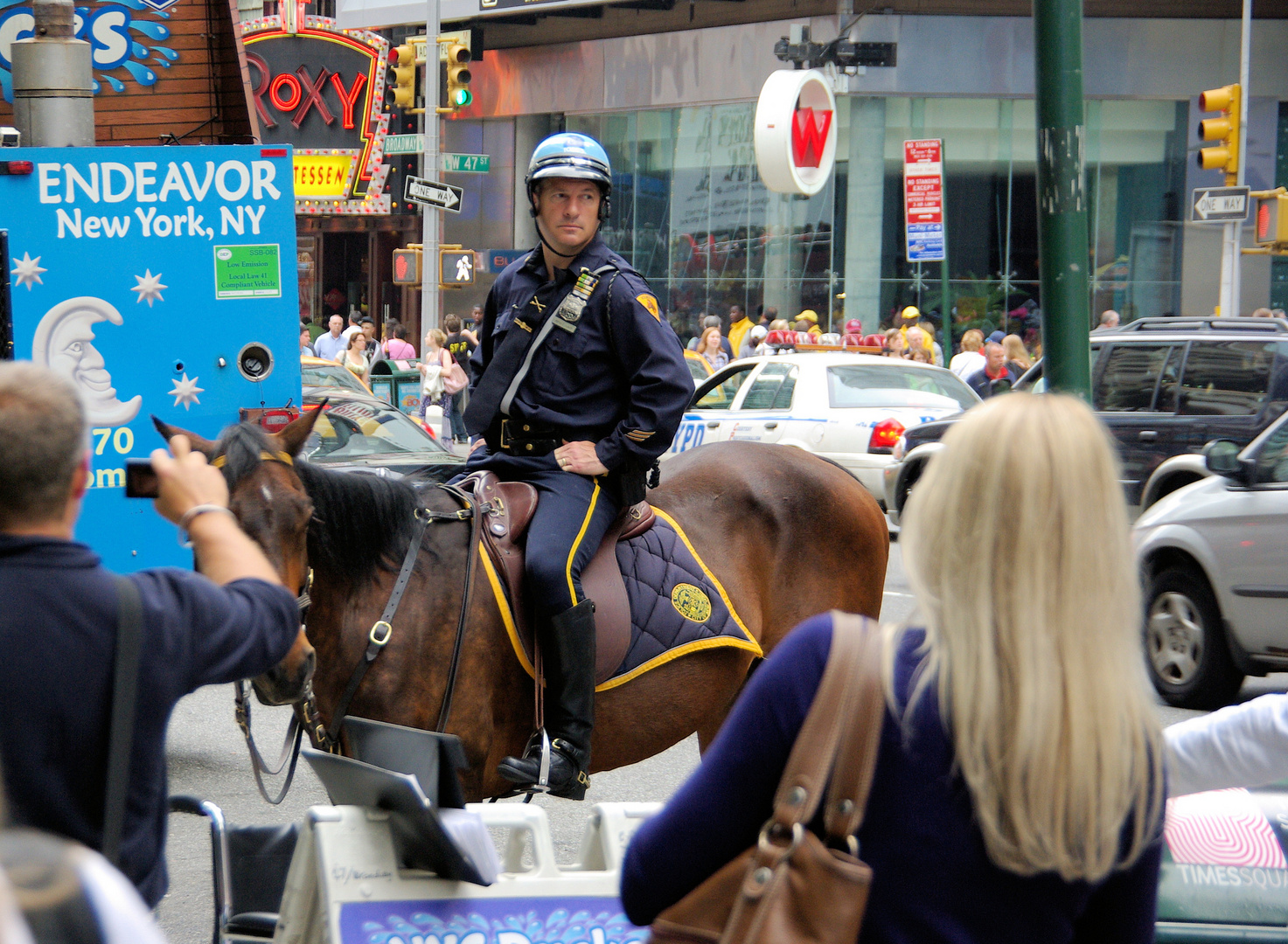 police officer on the horse