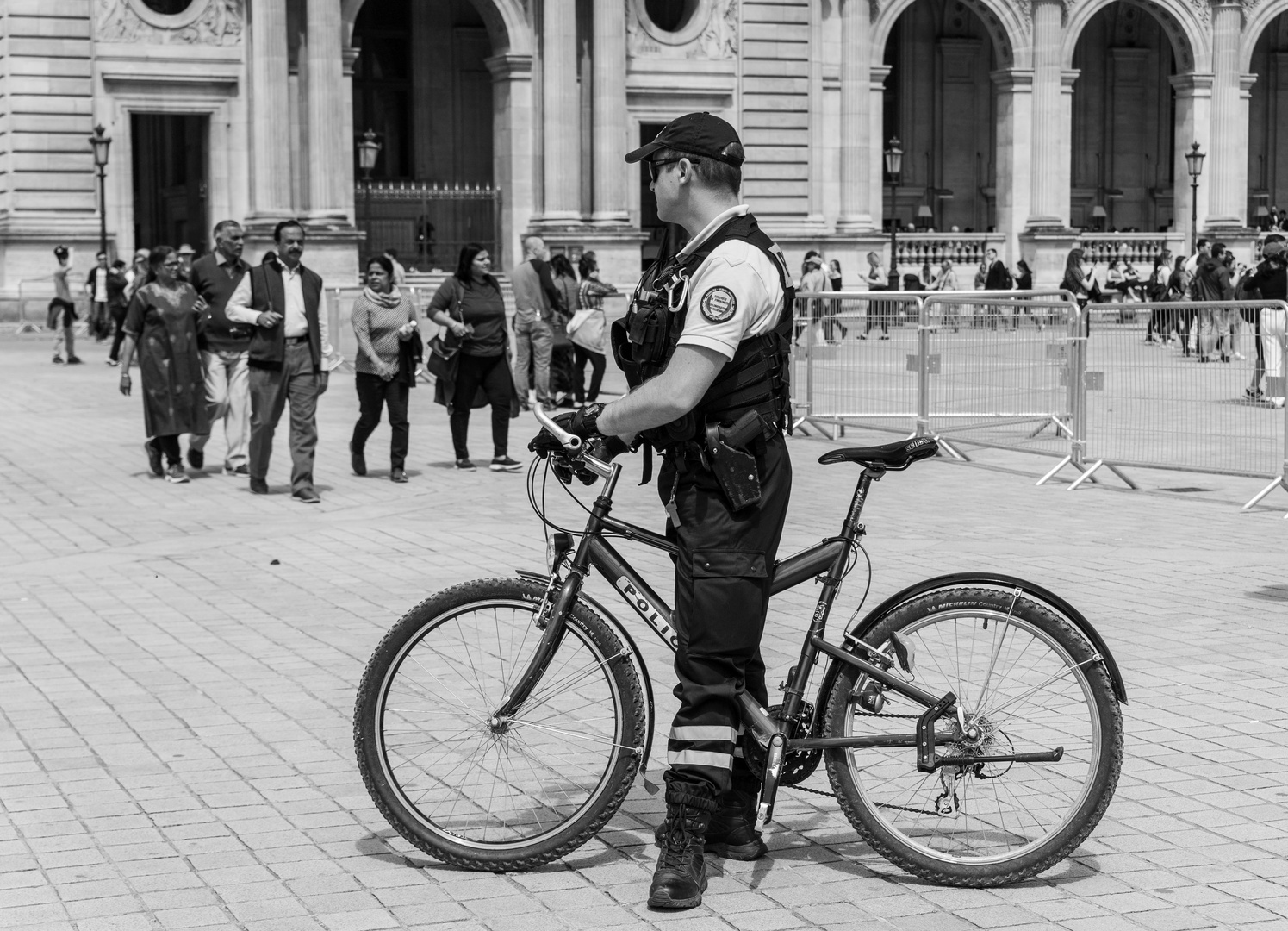 Policemen on bike 