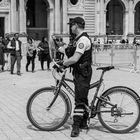 Policemen on bike 