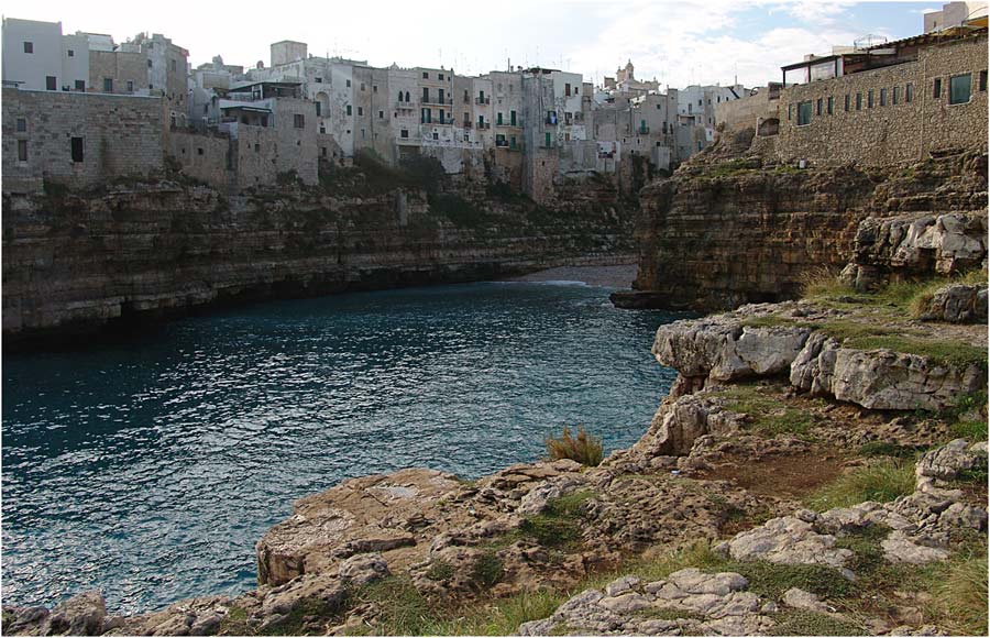 Polignano a Mare 7.50 Uhr, vor dem Frühstück