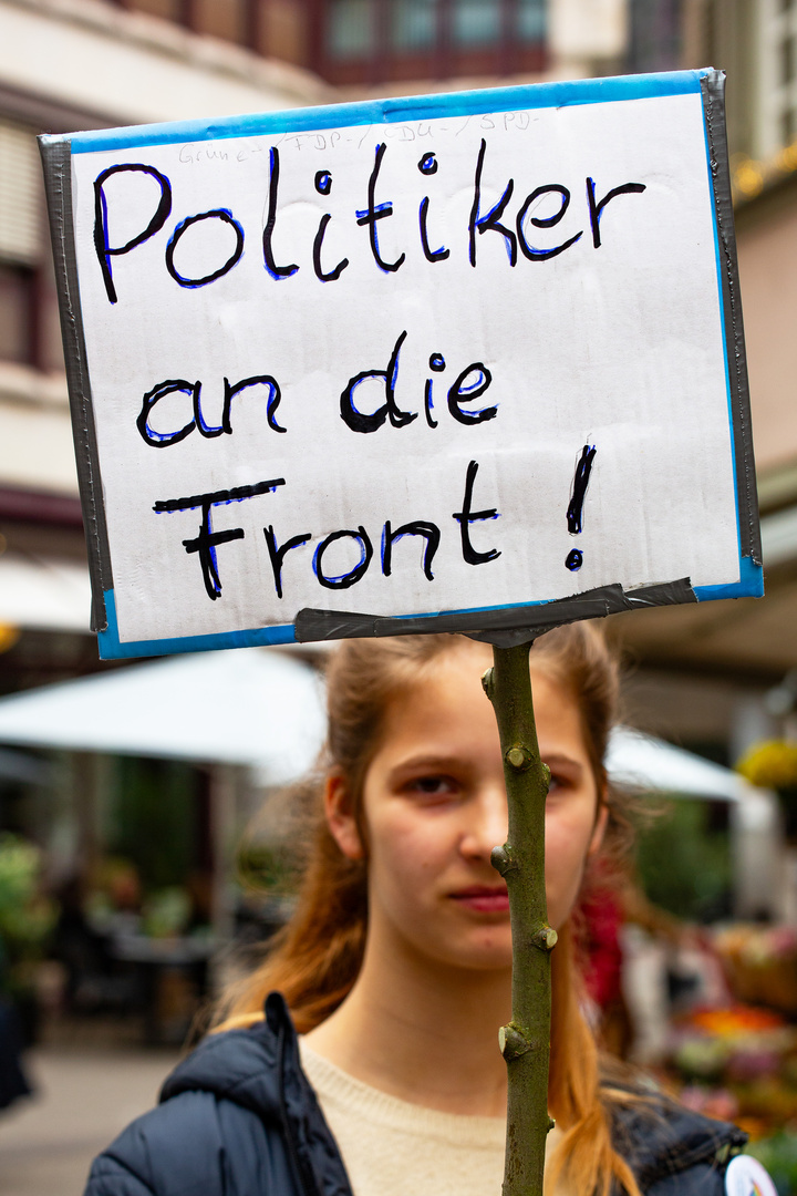 Politiker an die Front