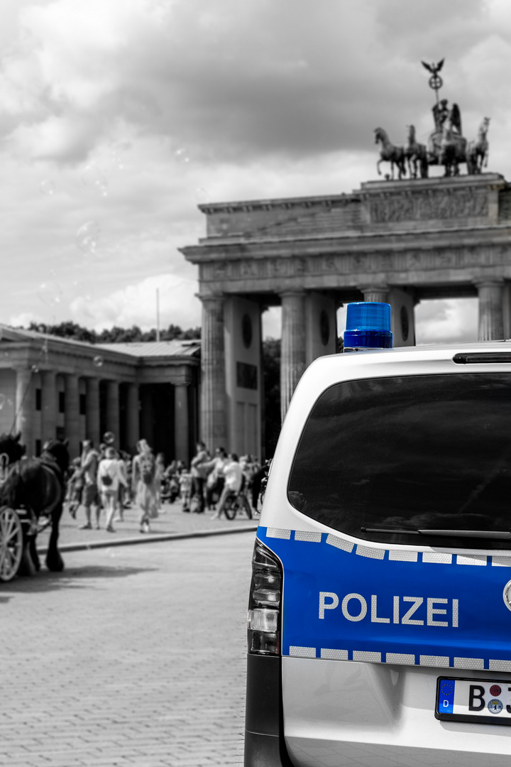 Polizei am Brandenburger Tor