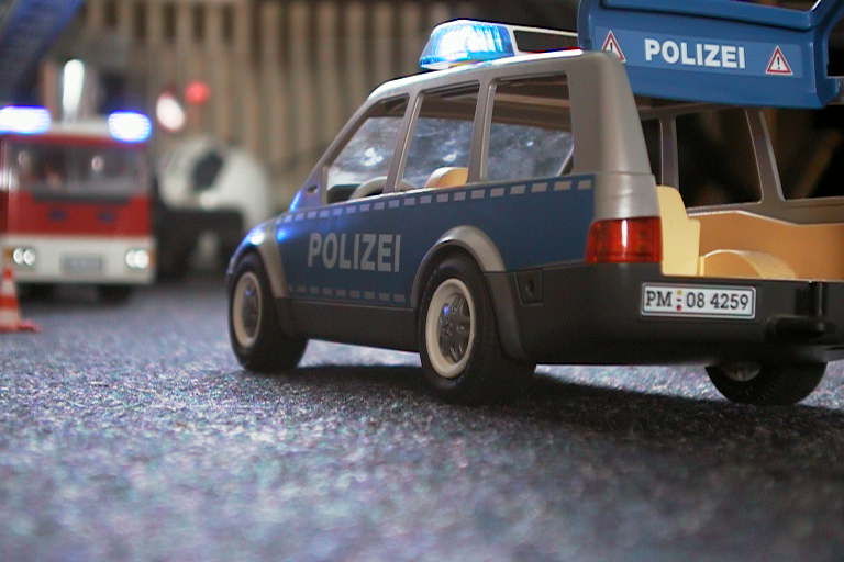 Polizei im Einsatz