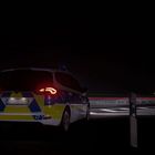 Polizei überwacht Autobahn
