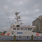 Polizeiboot im Husumer Hafen