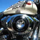 Polizeimotorrad in Newark
