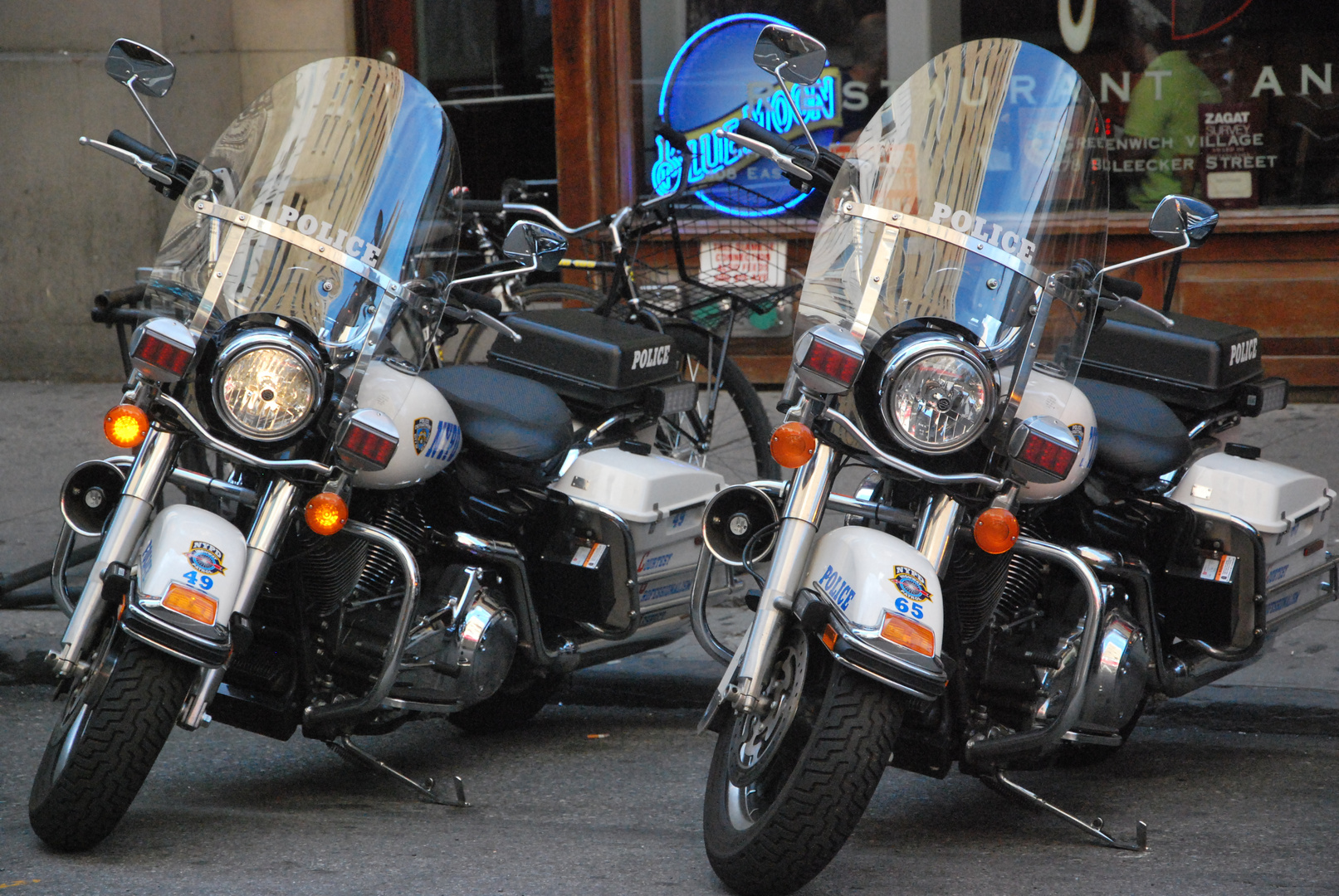 Polizeimotorräder in New York