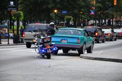 Polizeistreife in Atlanta, GA