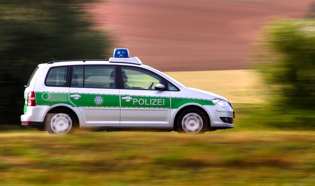 Polizeiwagen im Einsatz