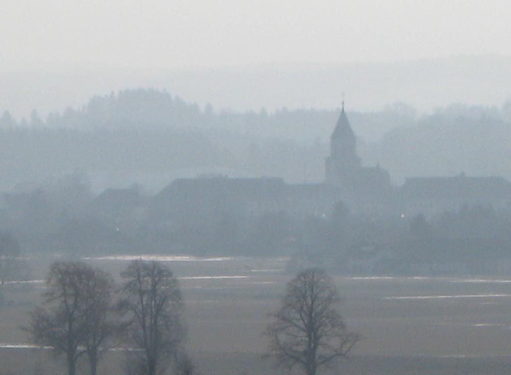 Polling im Winter - kalt, aber kaum Schnee