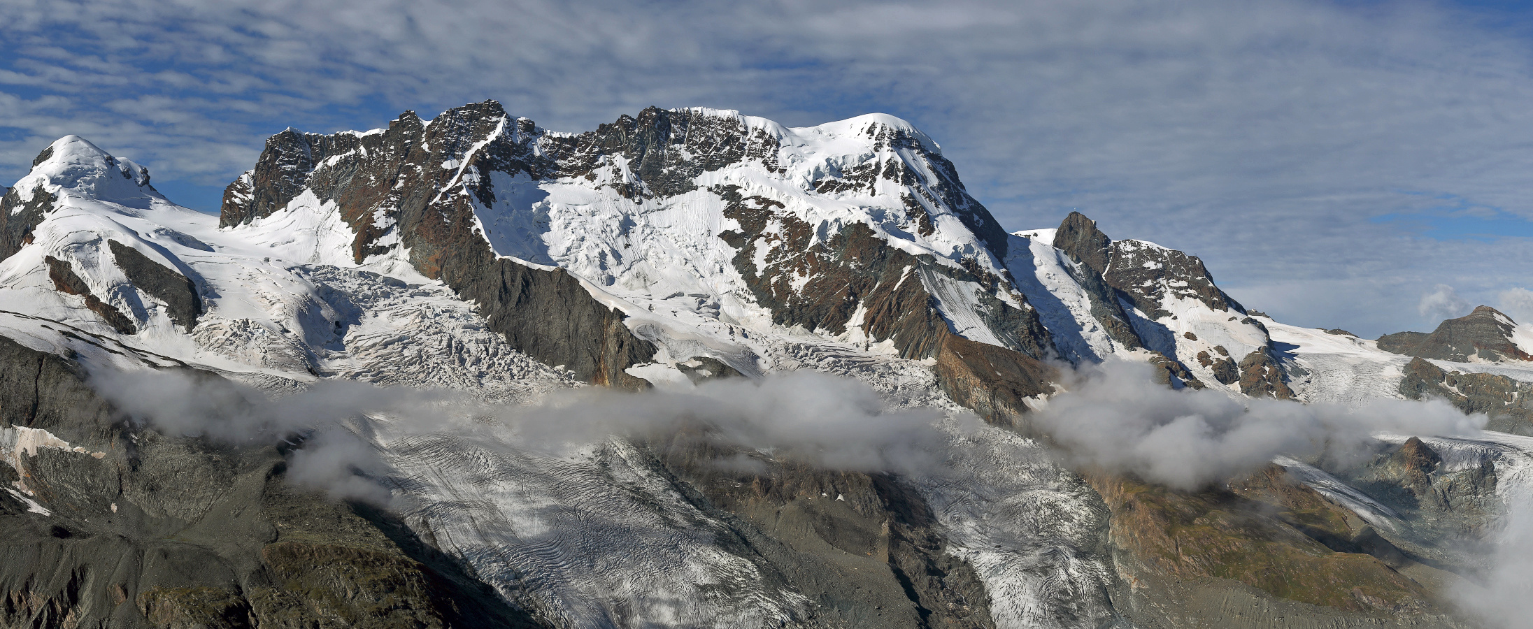 Pollux, Breithorn und Kleinmatterhorn...