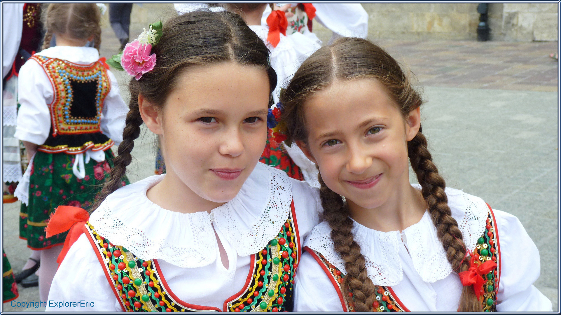 polnische Mädchen in Tracht
