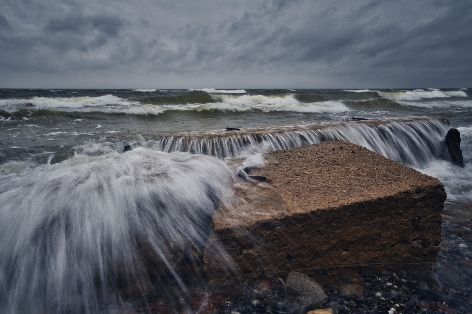 Polnische Ostsee bei Misdroy im Winter 2024