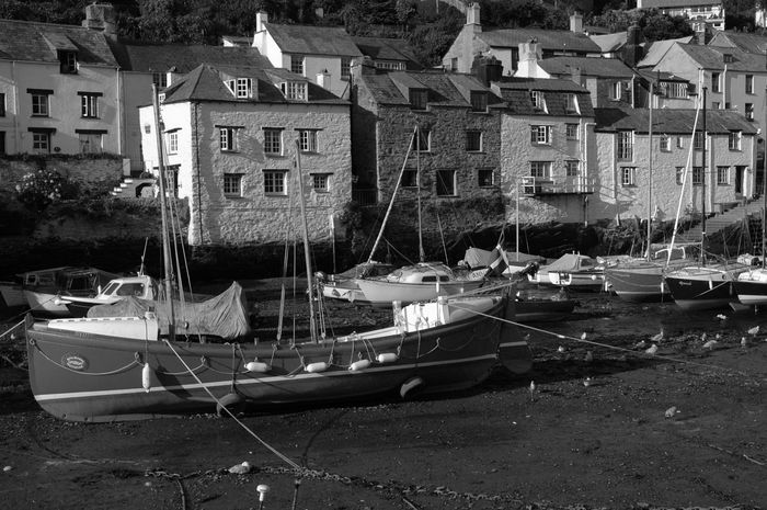 Polperro, Cornwall (B&W)