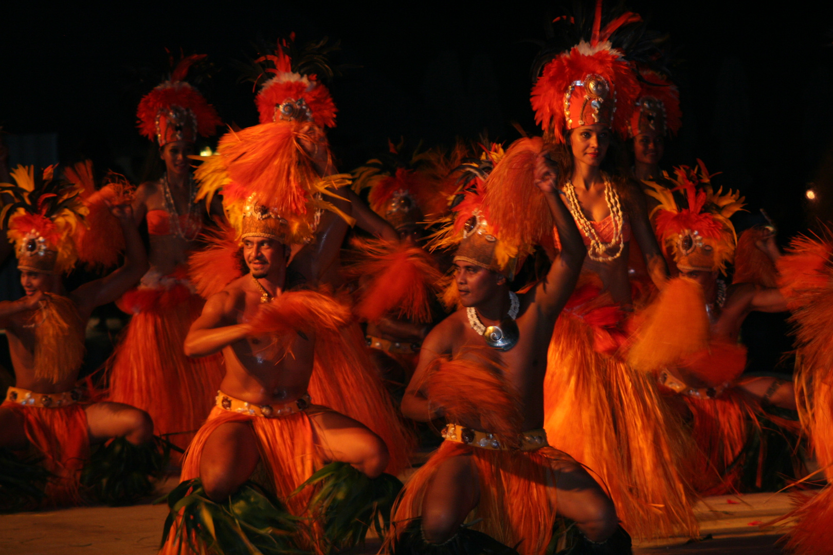 Polynesische Tanzshow