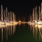 Pomer, Hafen bei Nacht