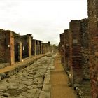 Pompei endlich Menschenleere Gasse