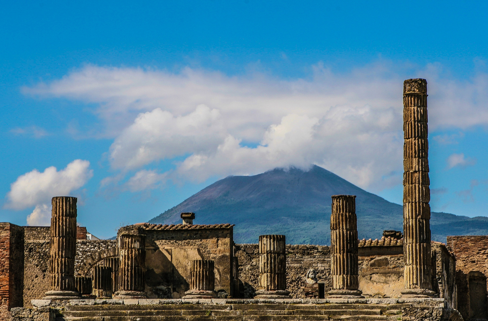 Pompeii and the Vesuvius.