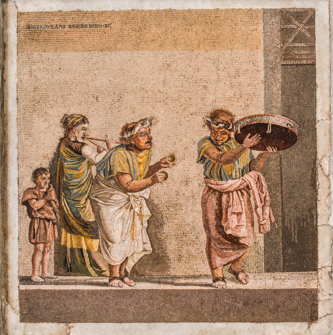 Pompeji - Mosaik aus dem Archäologischen Museum in Neapel