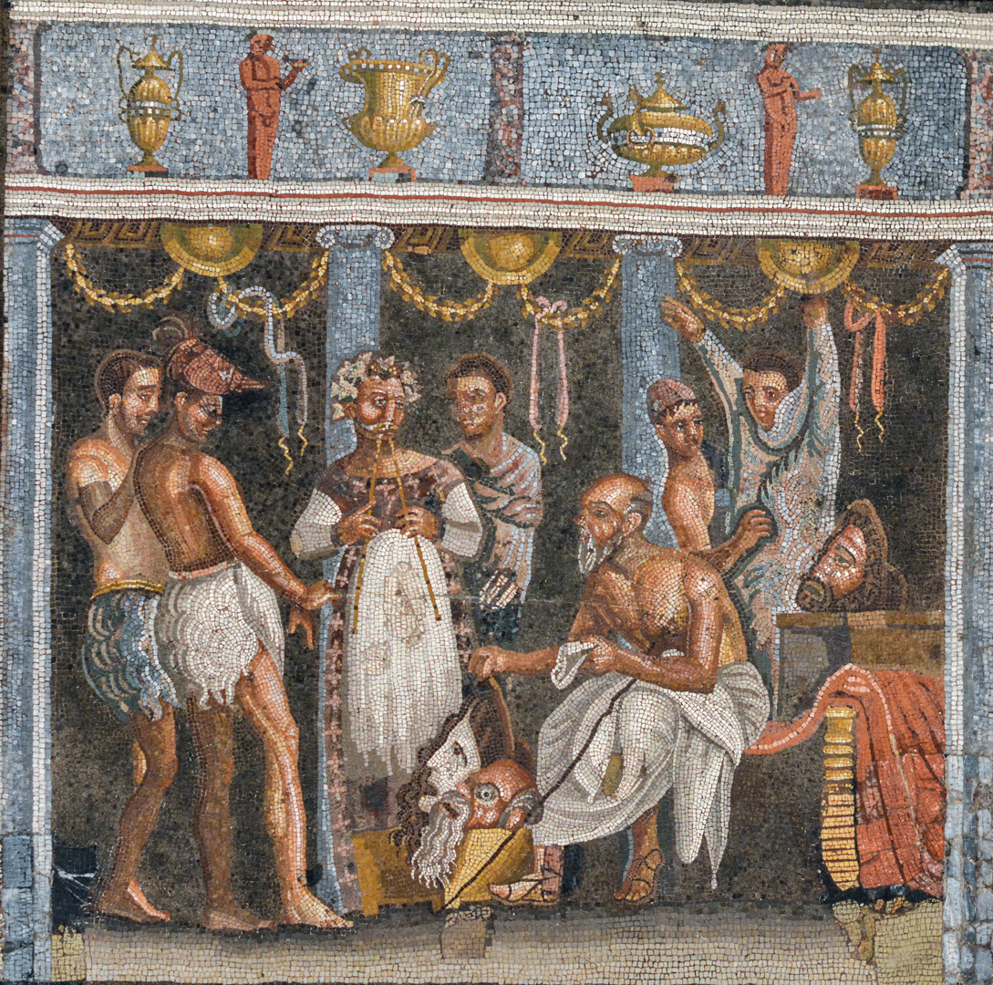 Pompeji - Mosaik aus dem Haus des tragischen Dichters