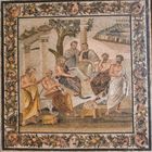 Pompeji - Mosaik aus der Villa des T. Siminius Stephanus - "Die 7 Weisen"