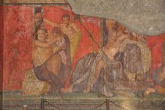 Pompeji: Villa der Mysterien - Ausschnitt aus Wandfries 1