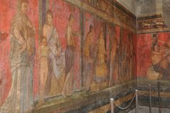 Pompeji: Villa der Mysterien Wandfresko 2