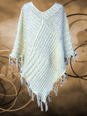 Poncho, unbeschreiblich schön gearbeitet, bei http://m-design-shop.de