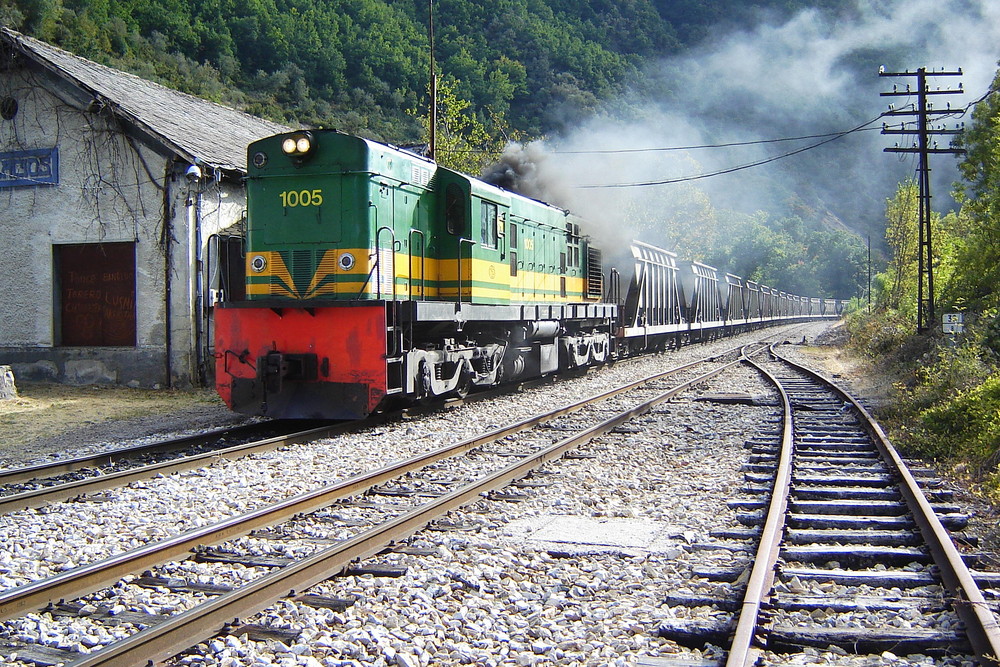 Ponferrada - Villablino railway. Northern Spain.