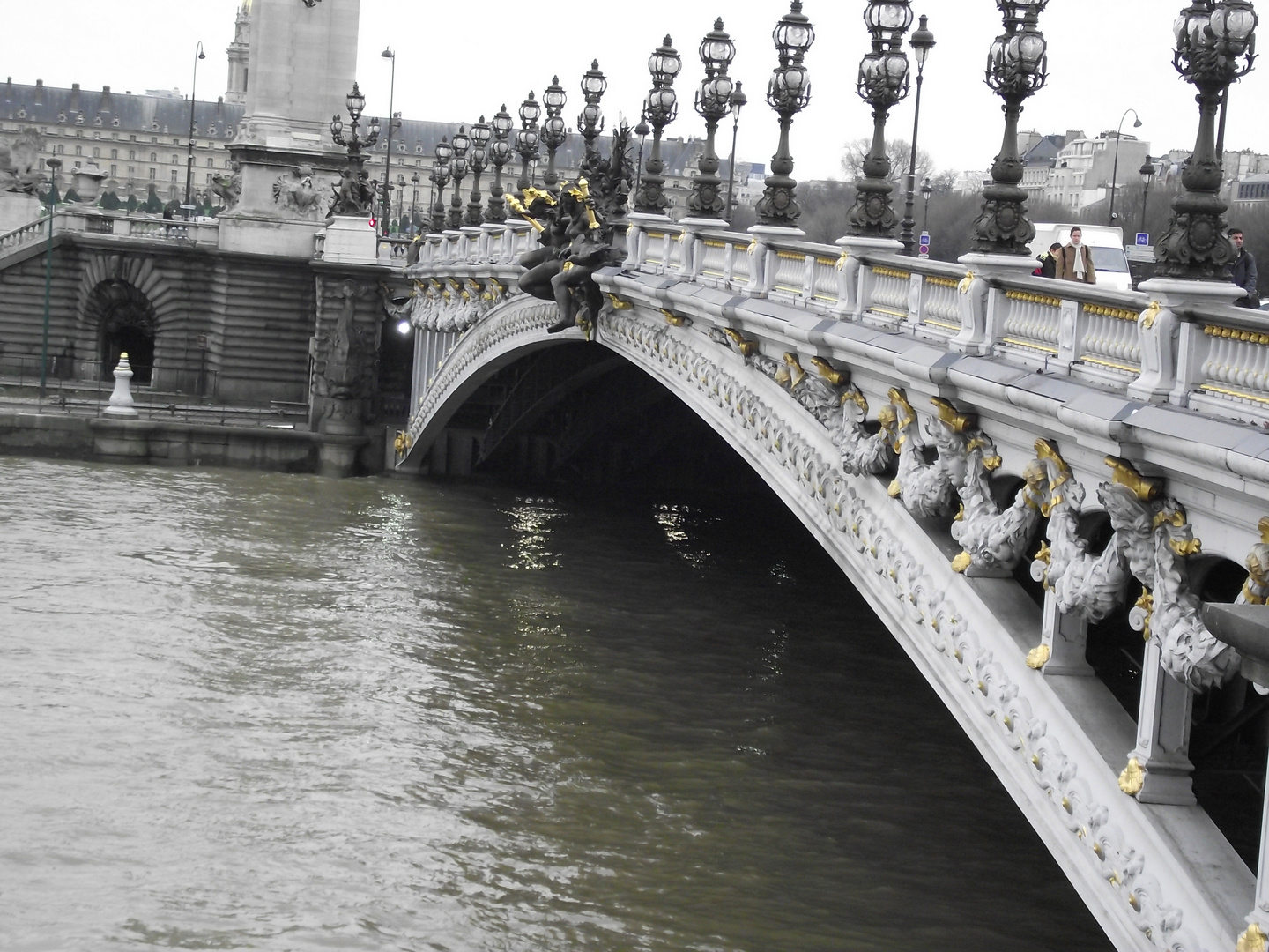 Pont Alexandre III, la Seine.