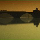 Pont  d'Avignon à l'aube