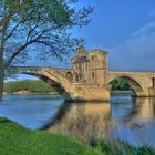 Pont d'Avignon de Dos avec vue sur la chapelle