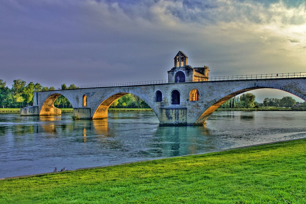 Pont d Avignon de face photo et image architecture sous Pont d Avignon de face photo et image architecture sous