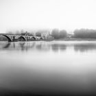 Pont d'Avignon sous la brume