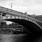 Pont de la Motte Rouge et bateau de l'Erdre