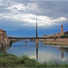 Pont de l’Estat et monument de la bataille de l’Ebre à Tortosa