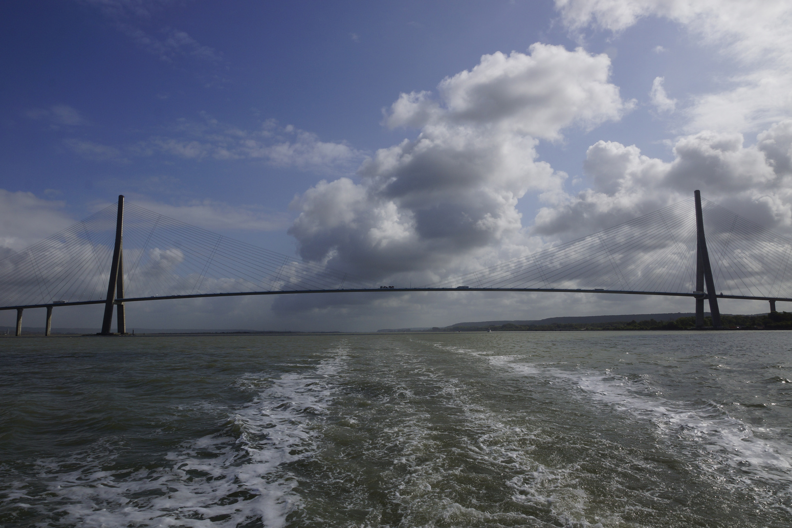 Pont de Normandie bei Honfleur / Le Havre, Normandie