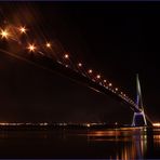 Pont de Normandie bei Nacht