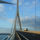 Pont de Normandie en octobre, près du Havre