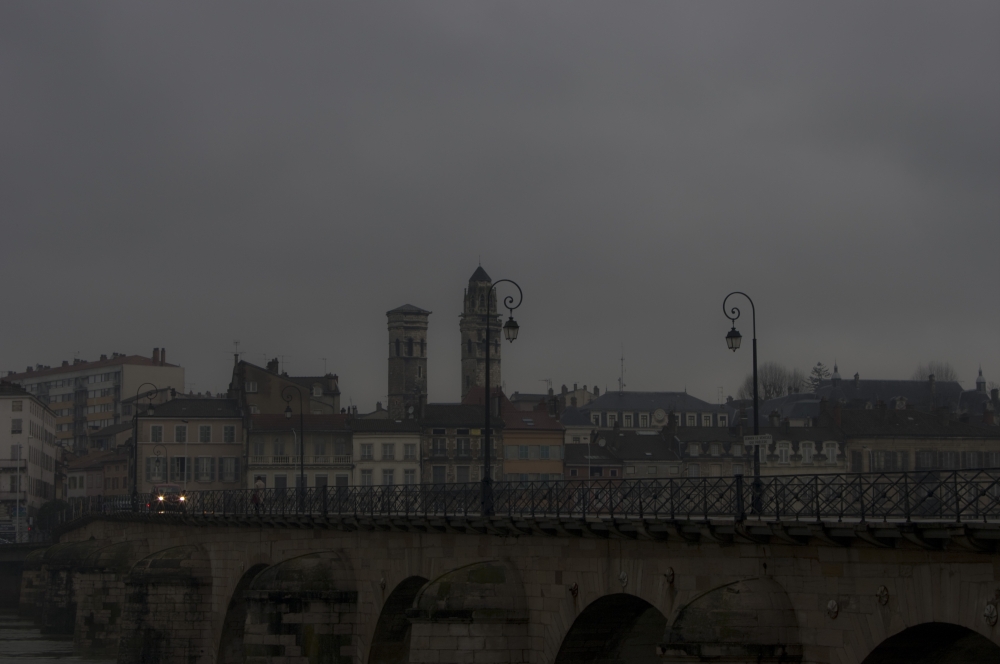 Pont de Saint Laurent à l'orage