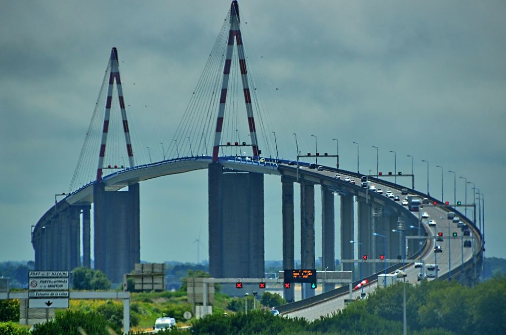 Pont de SaintNazaire Schrägseilbrücke über die Loire Foto & Bild architektur, europe