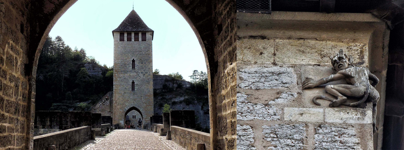 Pont de Valentré et son diable à Cahors